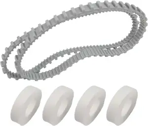 Poolroboter Ersatzteil-Set, 2 Riemen und 4 Kletterringe für Dolphin DX6 M200 M50
