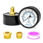 MEANLIN MEASURE 0~1BAR/15PSI 2"DIAL FACE 1/4"BSP Brunnenpumpenmanometer, mit 1/4"x 1/2"BSP und 1/...