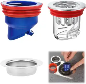 2 Stück Geruchsverschluss Dusche Bodenablauf, 33-52mm Geruchsstop Abfluss Abläuf
