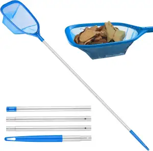 Mowend 145cm Skimmer Pool Kescher, Poolreinigung Kescher Feinmaschig mit Stab 1,