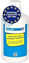 PoolsBest MetallEx 1L I Reinigungsmittel gegen Kalk & Metall im Pool I Pool Reiniger für kristall...