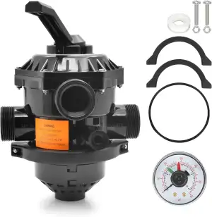 262506 Multiport-Rückspülventil, 3,8 cm (1 1/2 Zoll), 6-Wege-Klemmventil, kompat