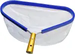 Bseical Pool Kescher, Teichkescher Feinmaschig Algen, Professionellen Poolkescher, Kescher Pool Feinmaschig, Pool Zubehör Poolreinigung Bodenkescher Mit Aluminiumrahmen, Schwimmbad Skimmer Netz