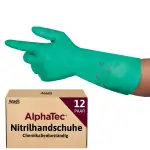 Ansell AlphaTec 37-675, Chemikalienschutzhandschuhe, Wasserdichte Sicherheitshandschuhe, Lebensmi...