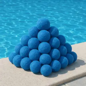 Filterbälle für Sandfilteranlagen 1000 g Filterbälle Pool Ersatz Für 35Kg Filtersand Und Quarzsand Mehrweg Filterballs für Aquarium und Poolzubehör Pool Filter Schwimmbad Filteranlagen