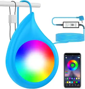 LED Poolbeleuchtung Unterwasser für Aufstellpool, 10W RGB Dimmbar Farbwechselnde
