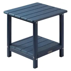 VEVOR Beistelltisch Kunststoff, 45x38x44 cm, Gartentisch aus HDPE, Balkontisch m