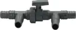 HAF 3 Wege Solarweiche / 3 Wege Ventil mit Absperrhahn | 2-Teiliges Bypass Set mit 32mm & 38mm Schlauchtüllen zum Anschluss von Solarkollektor, Poolheizung, Wärmepumpe, Heizmatte oder Sandfilteranlage