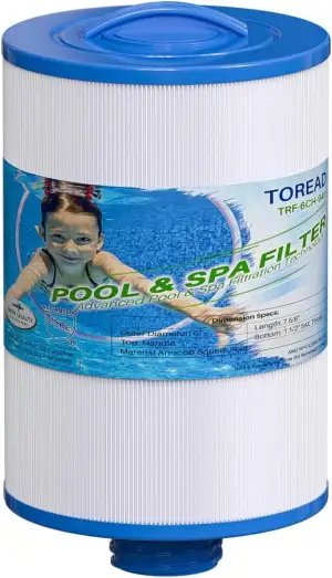 TOREAD Ersatz für Spa Filter Unicel 6CH-940, Pleatco PWW50P3 (nicht PWW50P4), Filbur FC-0359, Waterway Front Access Skimmer 50 SF, 817-0050, 25252, 03FIL1400, Schraube in SAE Gewinde Filter, 1 Packung