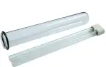Wacredo UVC Ersatzlampe 24 Watt + Quarzglas für Oase Bitron 24C inkl. Dichtung (bis 2014) Komplettset Wasseraufbereitung | Filter | Wasserklärer | Leuchtmittel | UVC Gerät