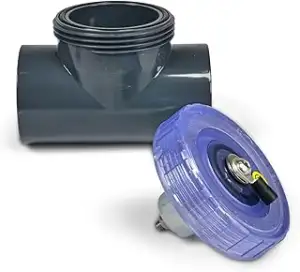 Zink Opferanode für PVC-Verrohrung - Ø 50 mm - Korrosionsschutz in Poolanlagen - Ideal bei Salzel...