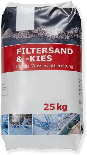 WOLFF & MÜLLER 25kg hochwertiger Filtersand für Pool Sandfilteranlagen | feuerge