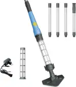 Kabelloser Poolstaubsauger 2-in-1, Wiederaufladbarer Hand-Poolsauger mit bis zu 60 Min Laufzeit, Pool & Whirlpool Sauger für Spa, Aufstellpool und Kleine Pools, Entfernt Sand, Laub & Schmutz