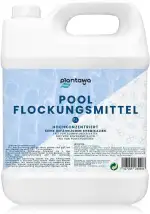 PLANTAWA Flockungsmittel Pool 5L | flockungsmittel Pool für kristallklares Wasser | Hochkonzentriert und Ergiebig | Für Alle Filtersysteme Geeignet | Ohne Schädliche Zusätze