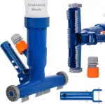 POOLAZA Tragbarer Poolsauger Jet Unterwasserreiniger mit feinem Mesh Bag, Handheld Jet Poolsauger Bodensauger für oberirdische Pools, Spa Pool Vacuum Cleaner, Anschluss an Gartenschlauch