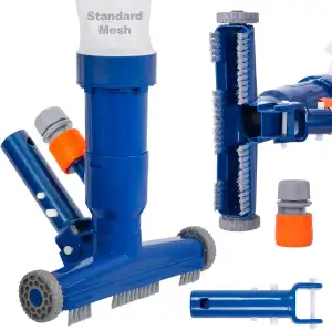 POOLAZA Tragbarer Poolsauger Jet Unterwasserreiniger mit feinem Mesh Bag, Handhe