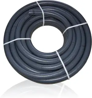 PVC Flexschlauch 50mm AD – 25m - Klebeschlauch für PVC-U Rohrsysteme – PN6 Druckschlauch flexibel – für Pool, Teich & Bewässerung – Meterware/Rolle