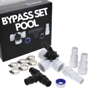 Amapool Bypass Set Pool 38mm – Komplettset für Poolheizung & Sandfilteranlage mi