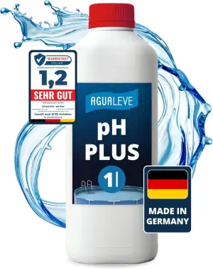 AGUALEVE® pH Plus 1 Ltr. | hebt den pH-Wert punktgenau | für Pools, Aufstellpool