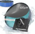 Planenfux® 400µm Solarplane Pool Rund 366cm inkl. Befestigung | UV, Chlor- & Salzwasser-Resistente Pool Solarfolie | Solarabdeckung | Individuell zuschneidbare Solarabdeckung zum Poolwasser erwärmen