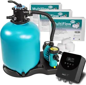 POOL Total Sandfilteranlage Brillant Ø 500 inkl. Vario+ II Frequenzregler - Zeit