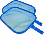2 Pack Pool Keshcer Netz,Teich Blatt Netze Feinmaschig Rake Netz für die Reinigung der Oberfläche von Schwimmbad, Whirlpools, oberirdische schnelle Reinigung von Schutt und Laub