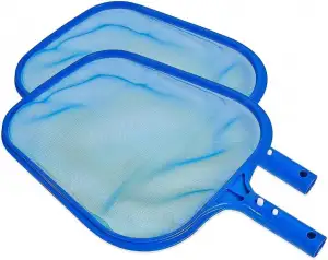 2 Pack Pool Keshcer Netz,Teich Blatt Netze Feinmaschig Rake Netz für die Reinigu