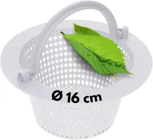 Amapool Skimmer Korb 16cm I Ersatzkorb für Standard Skimmer I Pool Vorfilter I P