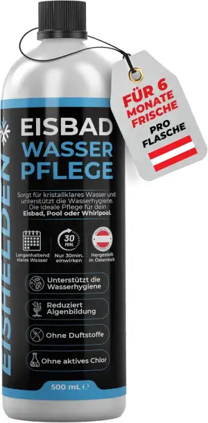 Eishelden Eisbad Wasserpflege – Für klares & hygienisch gepflegtes Wasser, ideal für Eistonne, Pools & Planschbecken, langanhaltende Frische mit nur Einer Tube (bis 6 Monate) Eisbaden Zubehör
