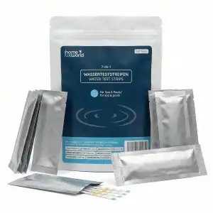7in1 Poolwasser-Teststreifen (100 Stk.) – zuverlässiger Pool Tester PH und Chlor