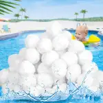 Filterbälle Pool für Sandfilteranlagen, 1300g Filterballs Ersatz 45Kg Filtersand und Quarzsand, W...