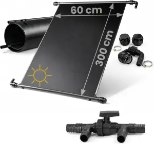 HAF – Solarkollektor als Poolheizung (2X 300x60cm) – Sonnenenergie für Gartenpoo