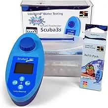 SCUBA 3s elektronischer Pooltester + Refill Pack - NFC-Datenübertragung App-Anbindung Lichtsignal...