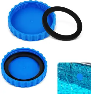 2 Stücke Winterverschluss Pool Set, Winterstopfen Pool mit Passenden Dichtungen,