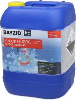 Höfer Chemie Chlor Flüssig 1 x 25 kg - Pool Flüssigchlor mit 13 bis 15% Aktivchl
