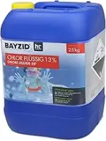 Höfer Chemie Chlor Flüssig 1 x 25 kg - Pool Flüssigchlor mit 13 bis 15% Aktivchlorgehalt zur Pool...