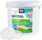 Höfer Chemie Pool Chlor Tabletten langsam löslich 200g 5 kg Bayzid - zur dauerhaften Chlorung von Pool und Schwimmbad - Hochwirksam gegen Bakterien und Pilze