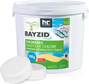 Höfer Chemie Pool Chlor Tabletten langsam löslich 200g 5 kg Bayzid - zur dauerha