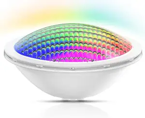 LyLmLe LED Poolbeleuchtung PAR56 20W Poolscheinwerfer RGB Farbwechsel Externe Sy