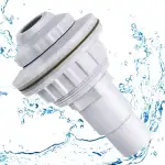 Pool Einlaufdüse Verstellbar, Einlaufdüse Pool Düse 32mm, Düse Pool Auslassdüse, Einlaufdüse Stahlwandpool, Pool Rücklaufdüse mit Schwenkbarem Kopf, Einströmdüse Pool für Schlauchanschluss 32mm/38mm