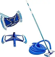 Arebos Poolbürste | Poolreiniger | Pool| Bodenreiniger | Saugbürste | Teleskopst