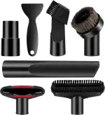 7 Stück Staubsauger Ersatzteile, 32-35 mm Staubsauger Aufsatz Universal, Staubsauger Ersatzbürsten, Staubsauger Zubehör Set kompatibel mit Kärcher, Miele, Bosch, Siemens