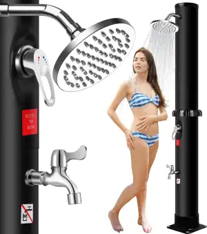 Solardusche 40Liter Garden Solar Gartendusche Verordnung heißes Kaltes Wasser, M