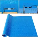 Schwimmbadleitermatte,40x100cm Blau Fischgrätenmuster Schutzmatte Fuer Poolleiter,Schwimmleitermatte,Schwimmbad Leiter Matte Mit Rutschfester Für Schritte,Treppen,Leitern