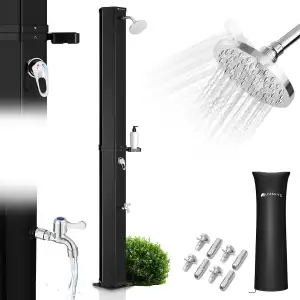 Juskys Solardusche Victoria 20/35 / 40/60 Liter - bis 60°C – mit schwenkbarem Du