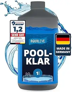 AGUALEVE® Poolklar 1l *NEU* | Kristallklar 2.0 Formel für perfektes Poolwasser | Pools, Whirlpool...