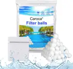 Caroca Pool Filterbälle 1400g Filter Ersetzen 50kg Filtersand Extra langlebige Wiederverwendbar Filter Balls für Pool Sandfilter, Schwimmbad, Filterpumpe，Sandfilteranlage