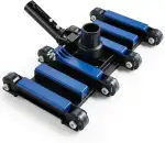 POOLAZA Gewerblicher Handpoolsauger mit Rädern, 35 cm Extra-Breite & gewichteter Flexibler Schwer...