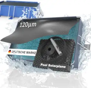 Planenfux® 120µm Solarplane Pool Rechteckig 549x274cm inkl. Befestigung | UV, Ch