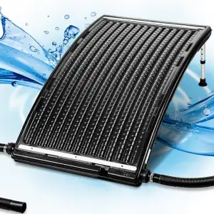 2026 Neu Solar Poolheizung, Solarkollektor 113 x 65 x 35cm Höhenverstellbar,Pool Solarheizung 10000 L/H,32-38mm Anschluss Poolheizung Erweiterbar,für Warmwasser Gartendusche Pool